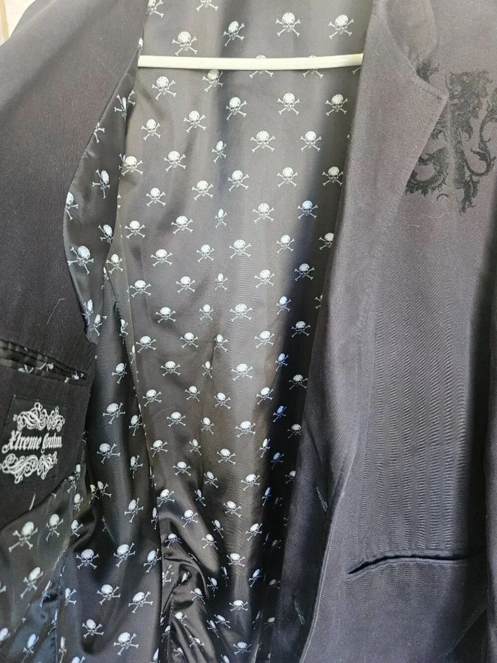 Extreme Couture Graphic Double Eagle Jacket, Men's XL | Goth Style